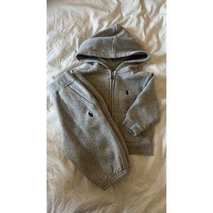 ✨SOLD✨Ralph Lauren x Infant Gray Polo Sweatsuit